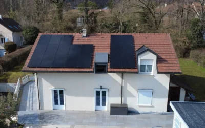 Installation d’un système photovoltaïque de 8,075 kWc sur une villa située à Sergy (01).