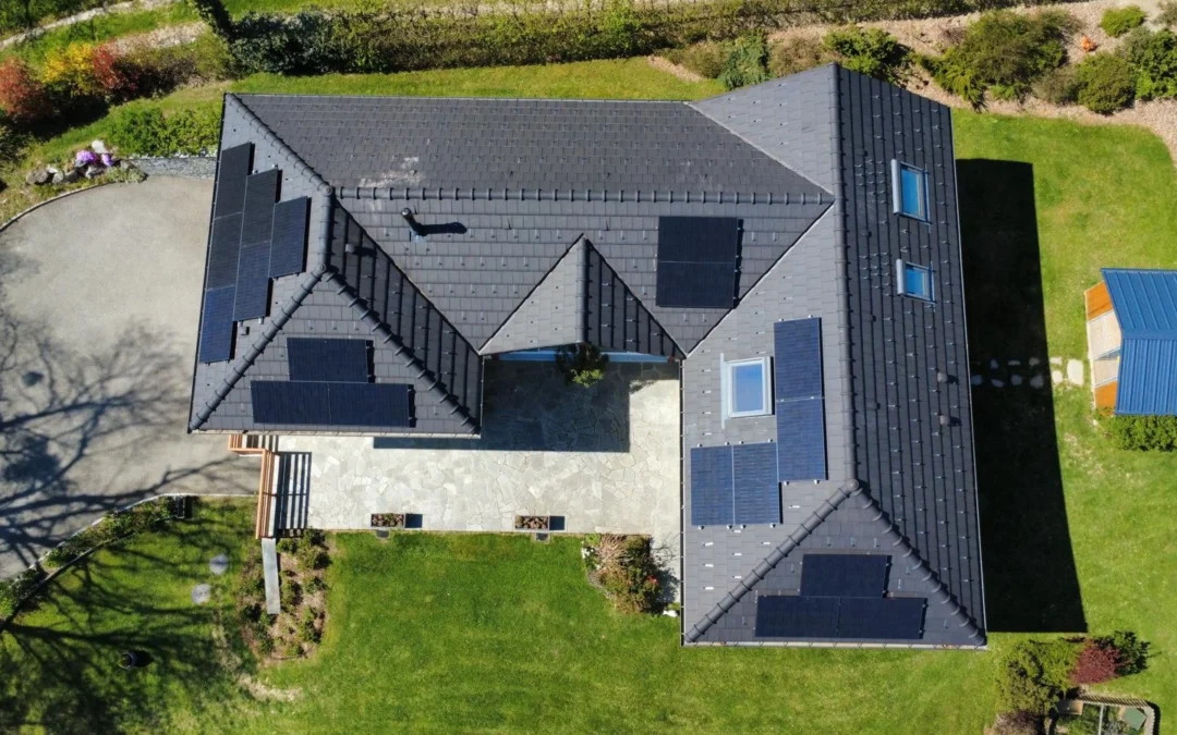Photo d'une installation photovoltaïque à Mercury