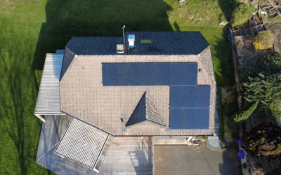 Installation photovoltaïque de 6,5 kWc sur une villa située à Thoiry
